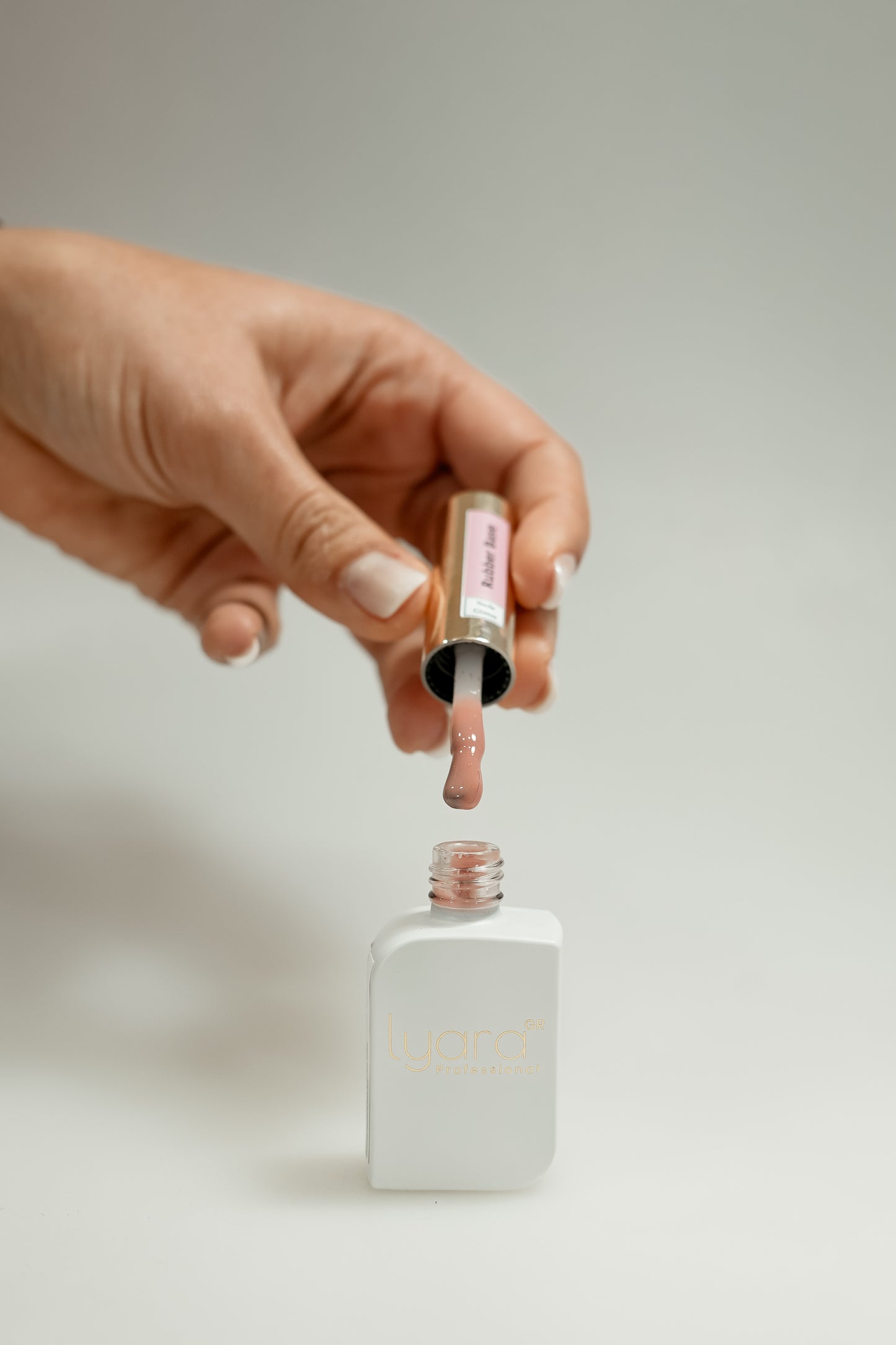 Rubber Base Nude Glitter